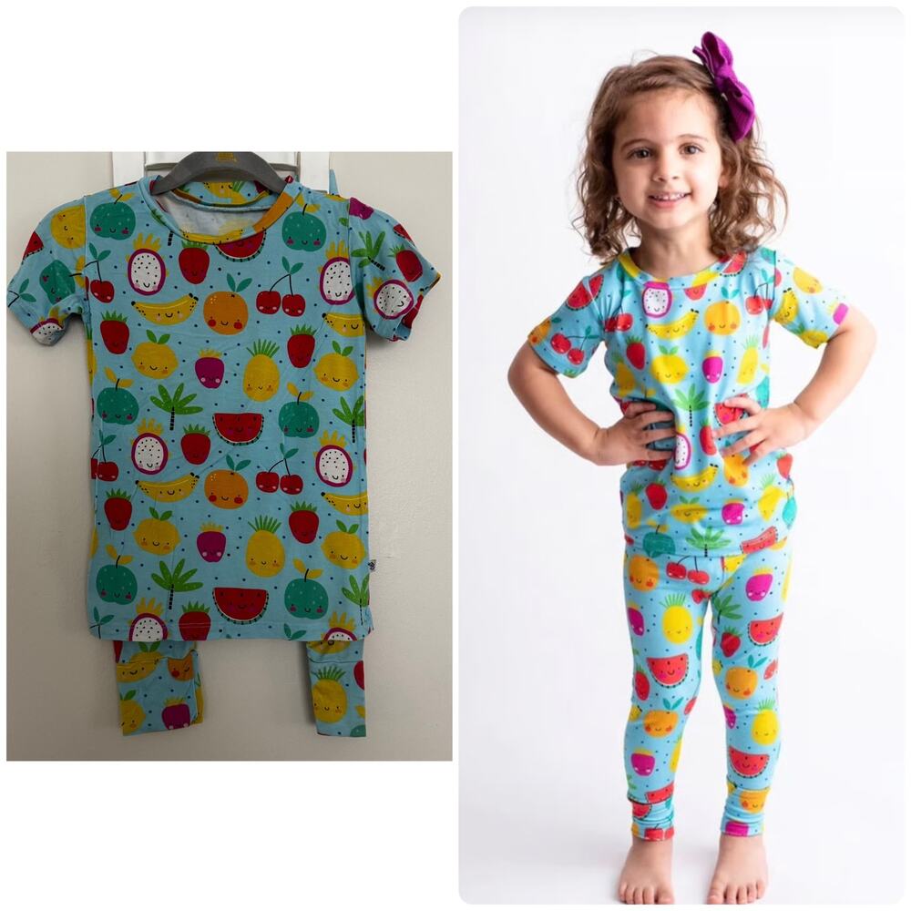 Little Bum Bums Fruit Two Piece Pajama Set, Viscose from Bamboo